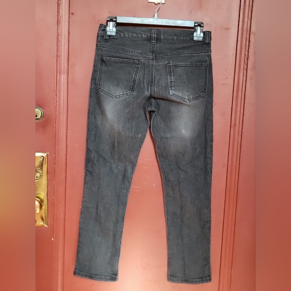 Quad Seven Boys' Rip-Patch Jeans Gray Size 12 - Picture 10 of 10